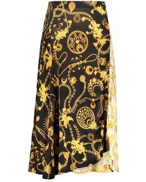 Marine Serre Midi Skirts - Yellow