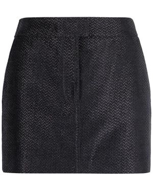 Tom Ford Textured Mini Skirt - Zwart