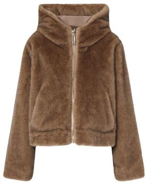 Liu Jo Faux Fur & Shearling Jackets - Marrón