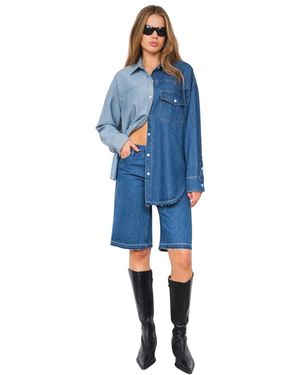 Designers Remix Denim Shirts - Blauw