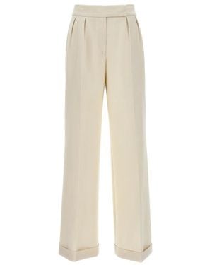 Kiton Wide Trousers - Natural