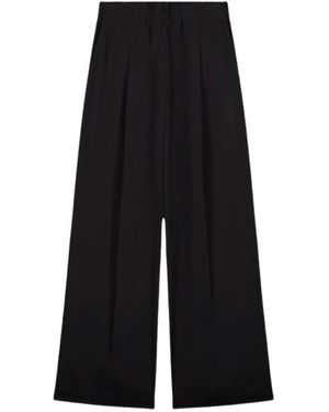 Laurence Bras Wide Trousers - Noir
