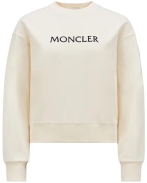 Moncler Sweatshirt With Logo - White