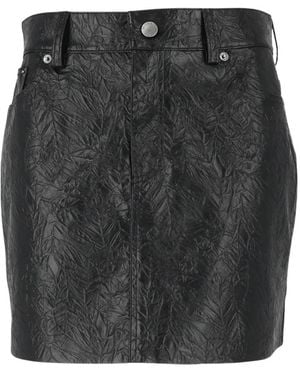 Michael Kors Texturierter Minirock - Schwarz