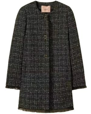 Twinset Tweed Jackets - Black