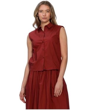 Lina Locchi Overhemden ,Rood ,Ll-Adelina Blouse