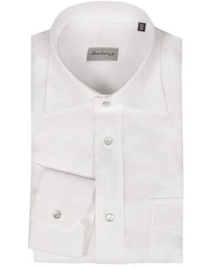 Sartorio Napoli Texas Camicia - Weiß