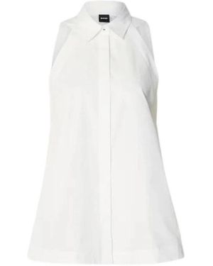 BOSS Tops ,Wit ,Katoen Becola Shirt