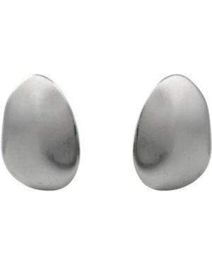Dansk Copenhagen Accessoires ,Grijs ,Klara Waterproof Stainless Steel Post Earrings