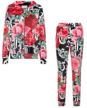 Philipp Plein Jogging Trainingspak: Hoodie & Broek Dark Romance - Rood