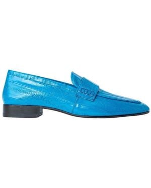 Dries Van Noten Loafer Aus Leder Mit Kroko-Prägung - Blau