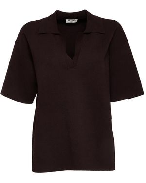 P.A.R.O.S.H. V-Neck Knitwear - Black