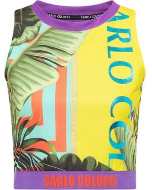 carlo colucci Sleeveless Tops - Yellow