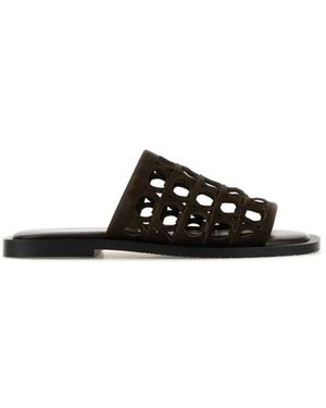 Ferragamo Sliders - Black