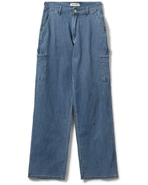 Sofie Schnoor Cargo-Inspirierte Gestreifte Hose - Blau