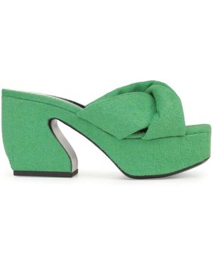 Sergio Rossi Heeled Mules - Green