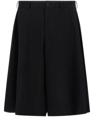 Comme des Garçons Wool Bermuda Shorts - Zwart
