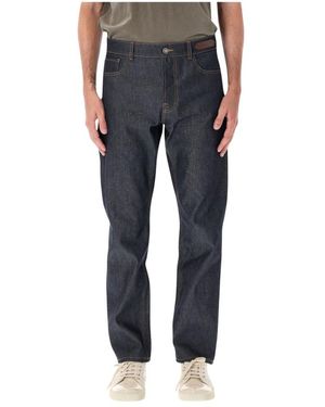 Lanvin Jeans ,Blauw ,Katoen Rechte Spijkerbroek