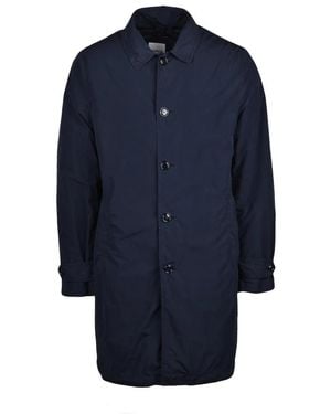 Aspesi Single-Breasted Coats - Blu