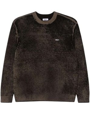 Obey Round-Neck Knitwear - Zwart