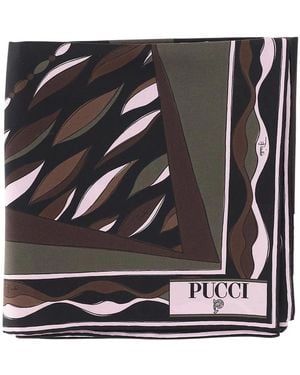 PUCCI Silk Scarves - Black