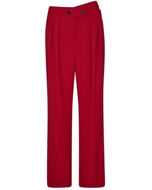 co'couture Straight Trousers - Red
