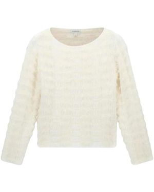 Guess Truien & Vesten ,Wit ,Polyester Leilani Fuzzy Sweater