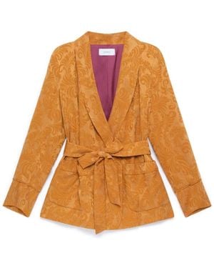 Maliparmi Damask Jacquard Blazer - Oranje