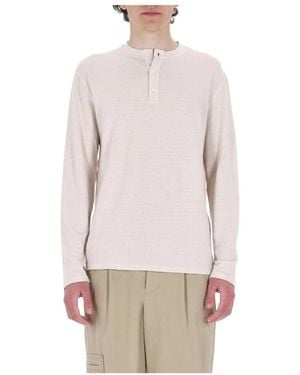 Roberto Collina Long Sleeve Tops - Natural