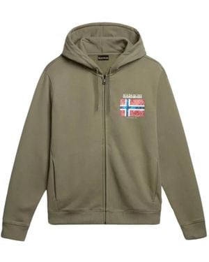 Napapijri Zip-Throughs - Green