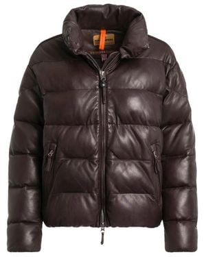 Parajumpers Leather Jackets - Marrone