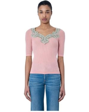 Chloé V-Neck Knitwear - Rojo