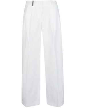 Peserico Wide Broeken - Wit