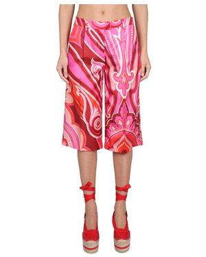 Etro Long Shorts - Red