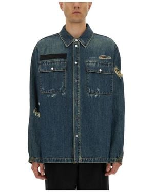 Helmut Lang Denim Shirts - Blu