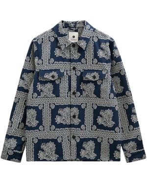 Anerkjendt Akoscar Flower Overshirt - Blau