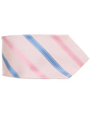 Kiton Gemusterte Seidenkrawatte - Pink