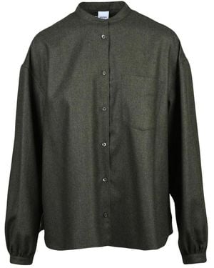Aspesi Overhemden ,Groen ,Wol Coreana Shirt