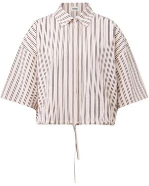DRYKORN Lainay Hemdkragen Cropped Shirt - Weiß