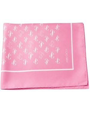 Jimmy Choo Silky Scarves - Rosa