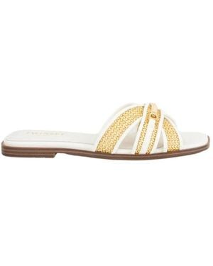 Twinset Sliders - Metallic
