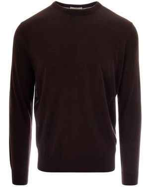 Ballantyne Round-Neck Knitwear - Marrone