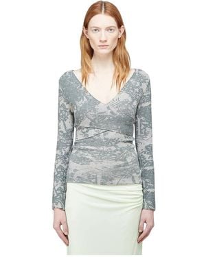 Eckhaus Latta Long Sleeve Tops - Blue