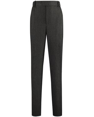 Bottega Veneta Wollen Broek Met Zakken - Grijs