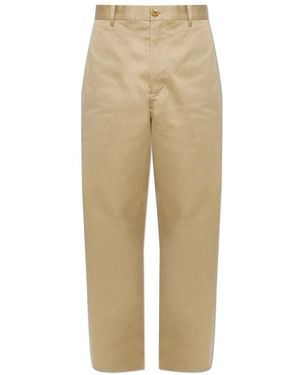 Acne Studios Broeken ,Katoen Katoenen Satijnen Broek - Naturel