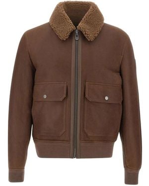 Belstaff Jassen ,Bruin ,Katoen Northwind Shearling Jacket