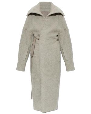 Rick Owens Belted Coats - Gris