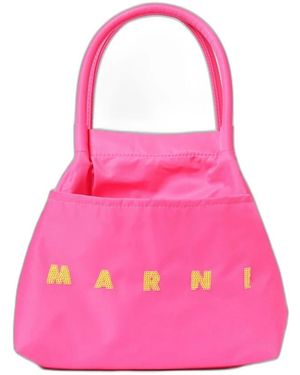 Marni Schoudertas Met Handvat - Roze