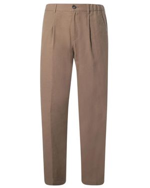 Herno Straight Trousers - Brown