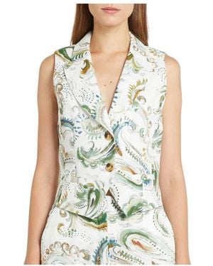 Marella Sleeveless Tops - Green